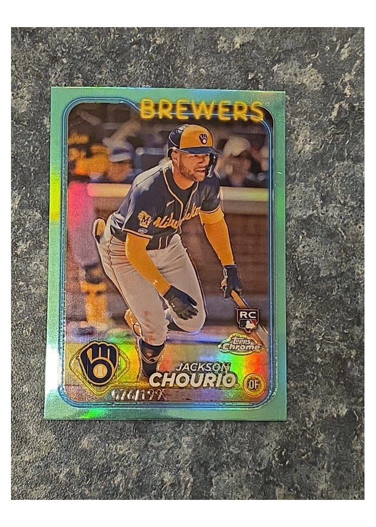 2024 Topps Chrome Jackson Chourio #161 card