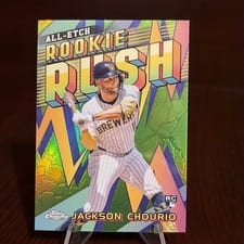 2024 Topps Chrome Update All-Etch Rookie Rush Jackson Chourio #CAERU-3 card