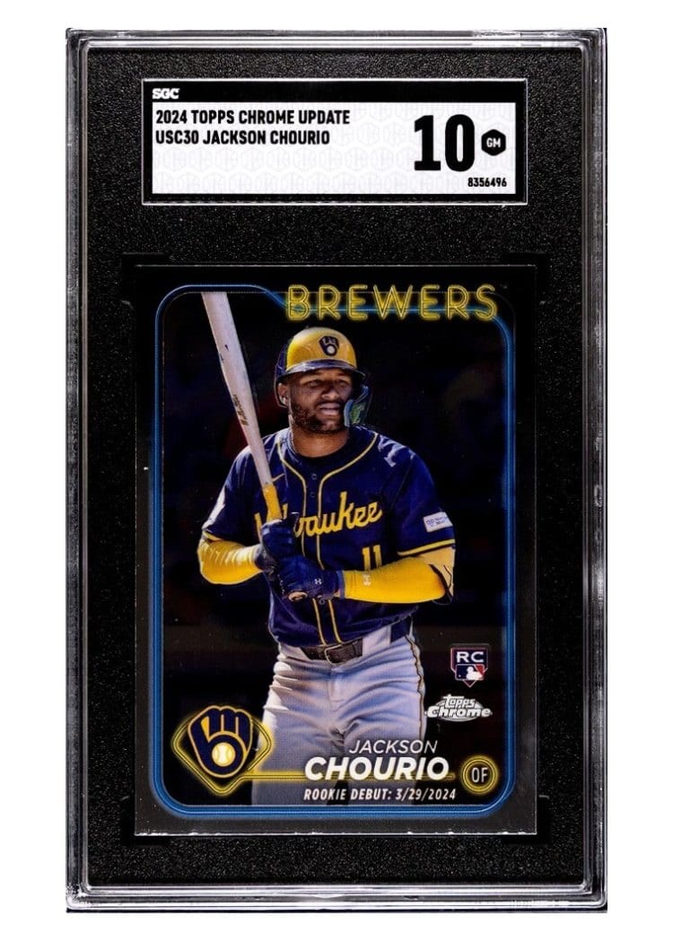 2024 Topps Chrome Update Base Set Jackson Chourio #USC30 card