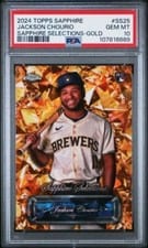 2024 Topps Chrome Update Sapphire Edition Selections Jackson Chourio #SS-25 card
