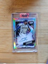 2024 Topps Cosmic Chrome Autographs Jackson Chourio #CCA-JC card