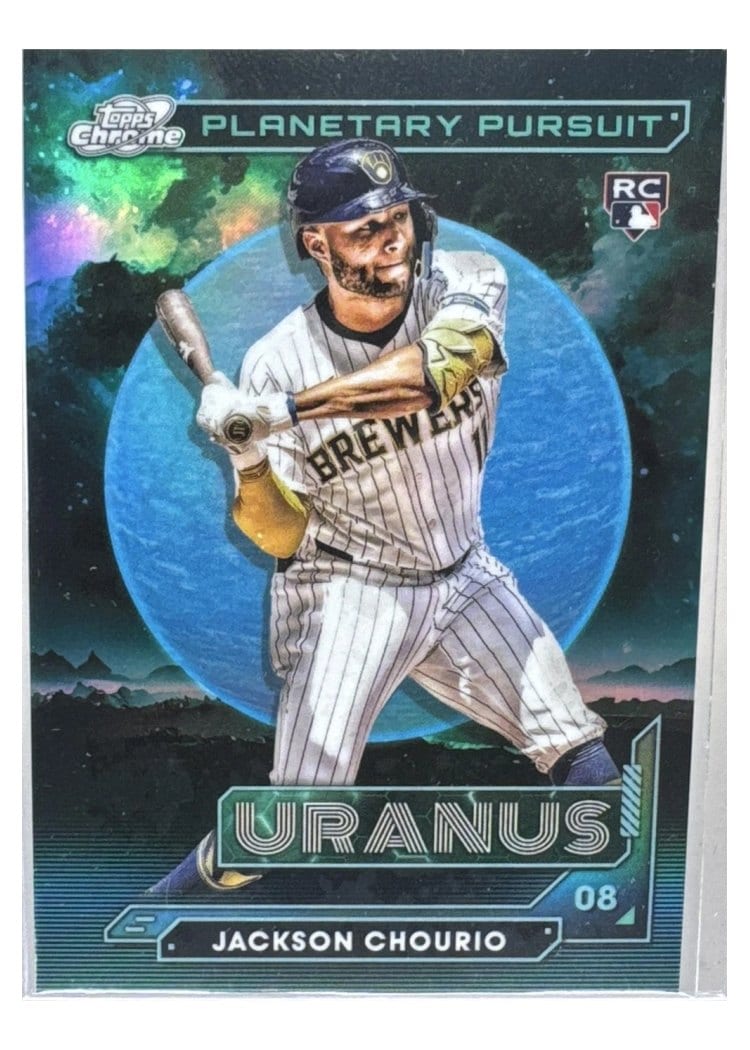 2024 Topps Cosmic Chrome Planetary Pursuit Uranus Jackson Chourio #PPU-9 card