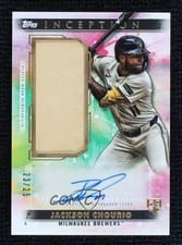 2024 Topps Inception Autographed Game Socks Relic Jackson Chourio #AGSR-JCH card