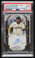 2024 Topps Transcendent Collection Rookie Showcase Autographs Jackson Chourio #RSA-JCH card