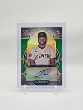2024 Topps Triple Threads Rookie Autograph Jackson Chourio #RA-CHO card