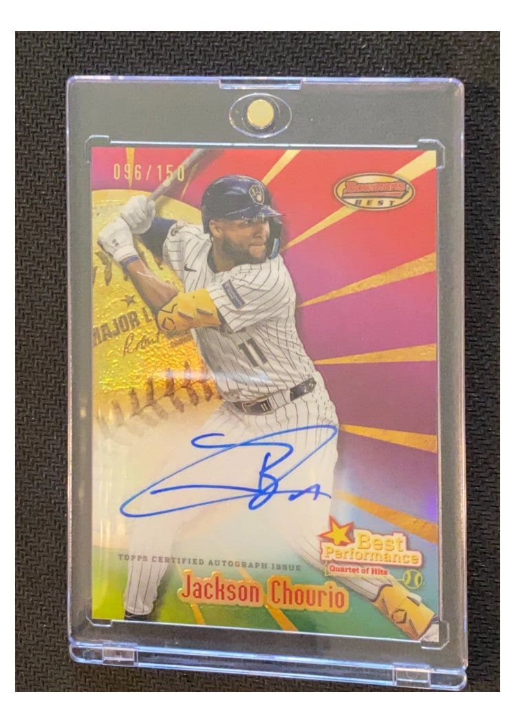 2025 Bowman's Best Best Performance Autographs Jackson Chourio #BPA-JC