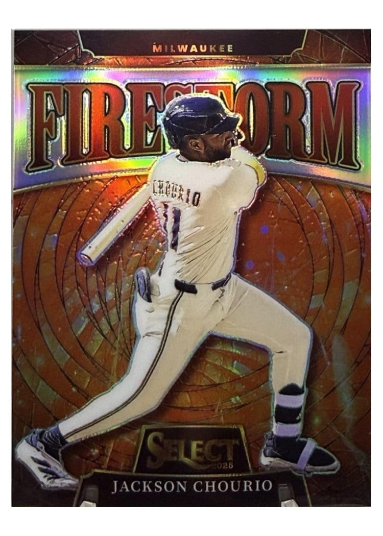 2025 Panini Select Firestorm Jackson Chourio #9 card