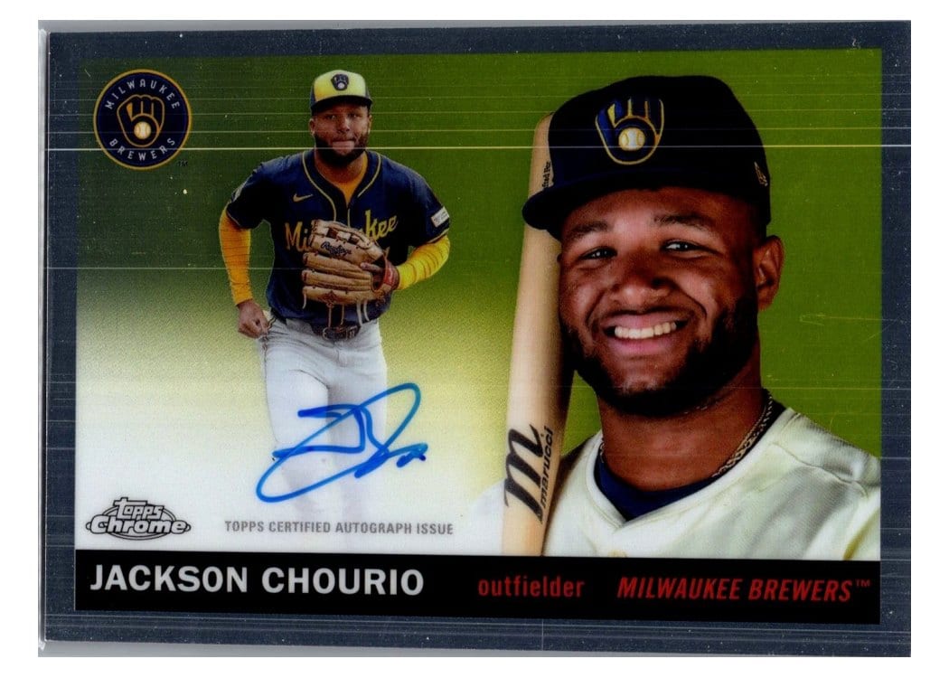 2025 Topps Chrome Platinum Autographs Jackson Chourio #CPA-JC card