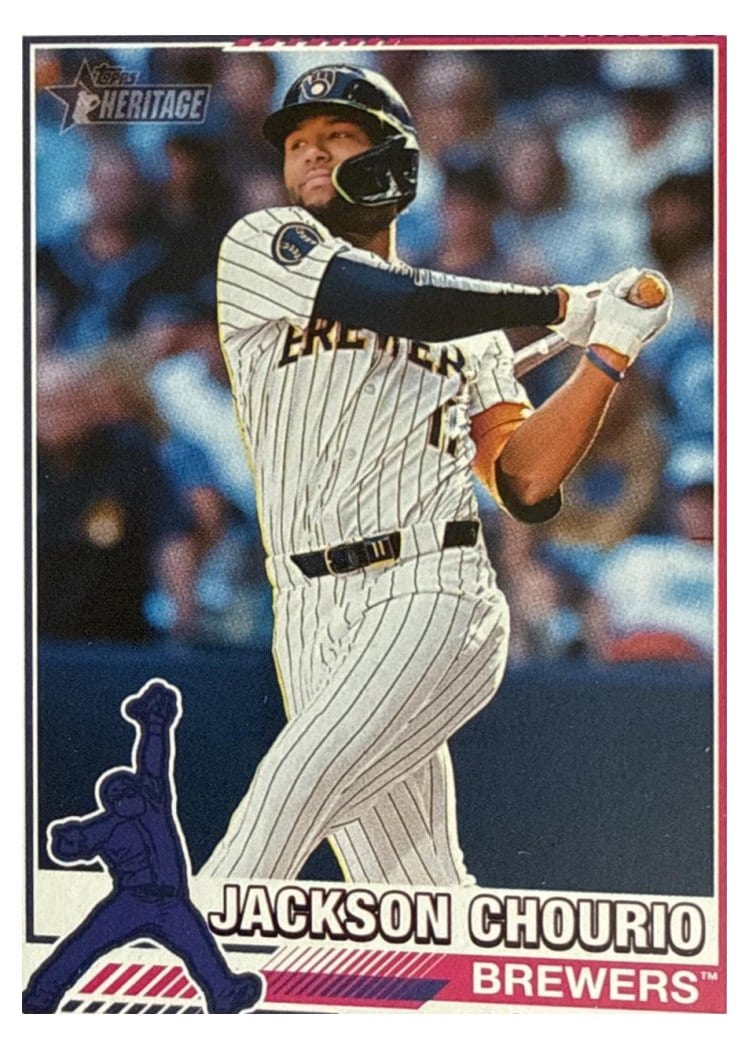 2025 Topps Heritage 1976 Redefined Jackson Chourio #76R-6 card