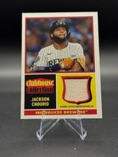 2025 Topps Heritage Clubhouse Collection Relics Jackson Chourio #CCR-JC card