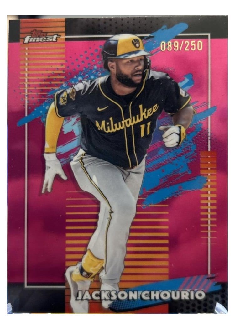 2026 Topps Finest Jackson Chourio #175 card