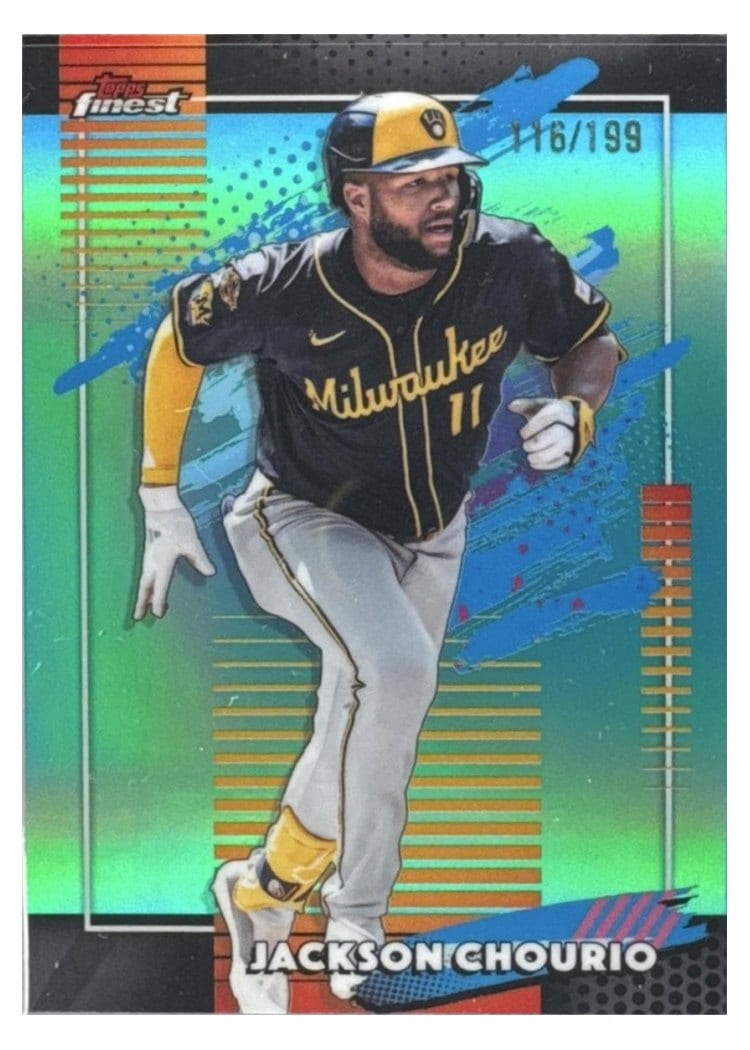 2026 Topps Finest Jackson Chourio #175 card