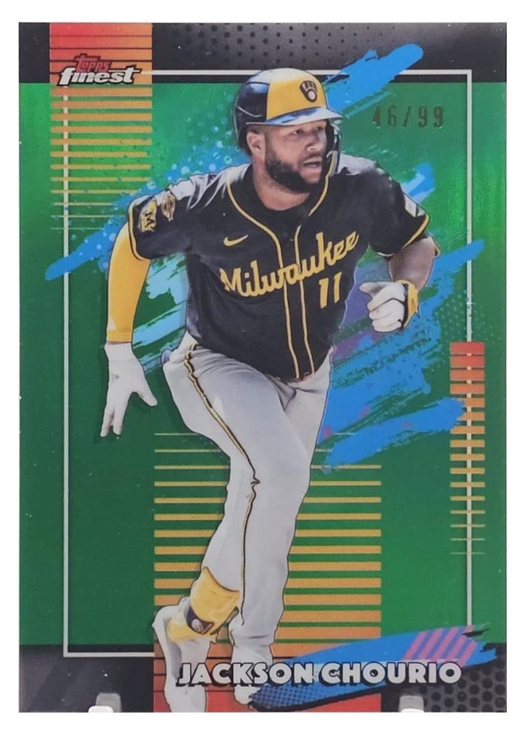 2026 Topps Finest Jackson Chourio #175 card
