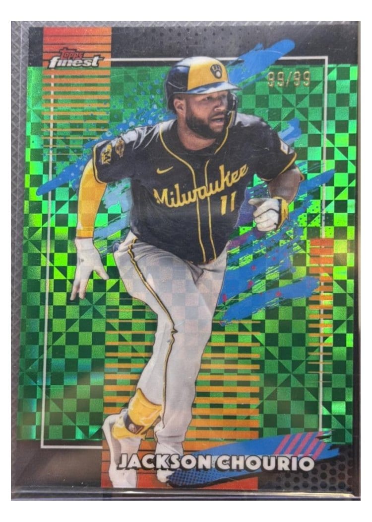 2026 Topps Finest Jackson Chourio #175 card