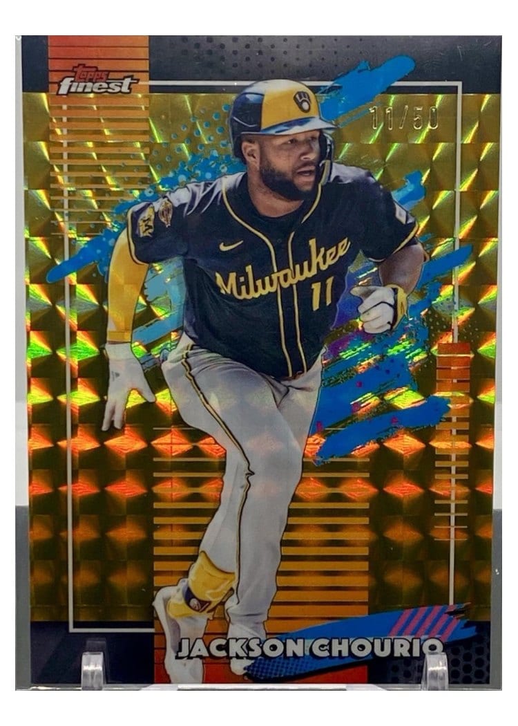 2026 Topps Finest Jackson Chourio #175 card