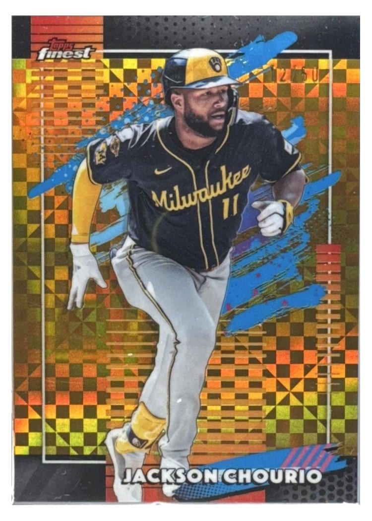 2026 Topps Finest Jackson Chourio #175 card
