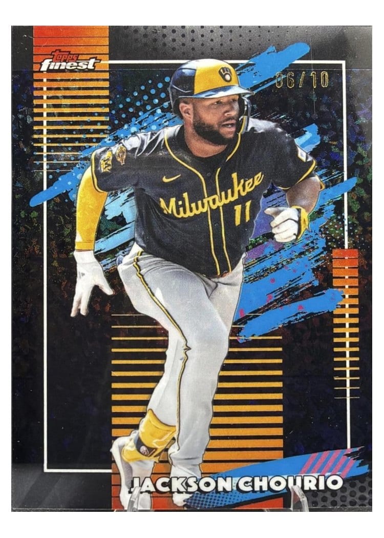 2026 Topps Finest Jackson Chourio #175 card