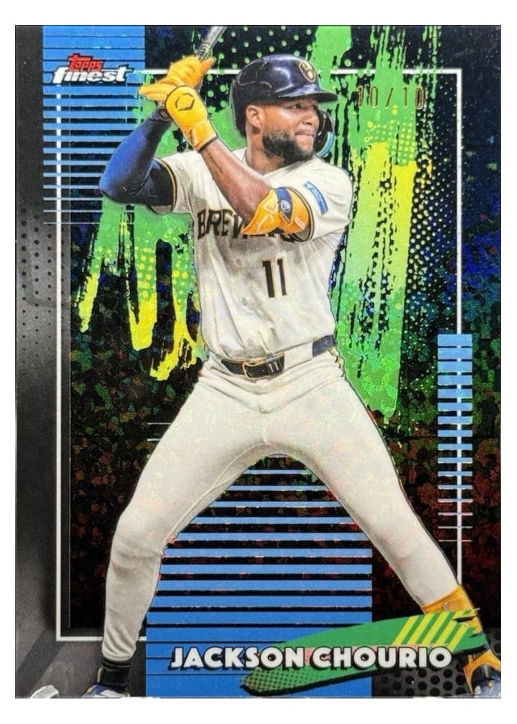 2026 Topps Finest Jackson Chourio #66 card