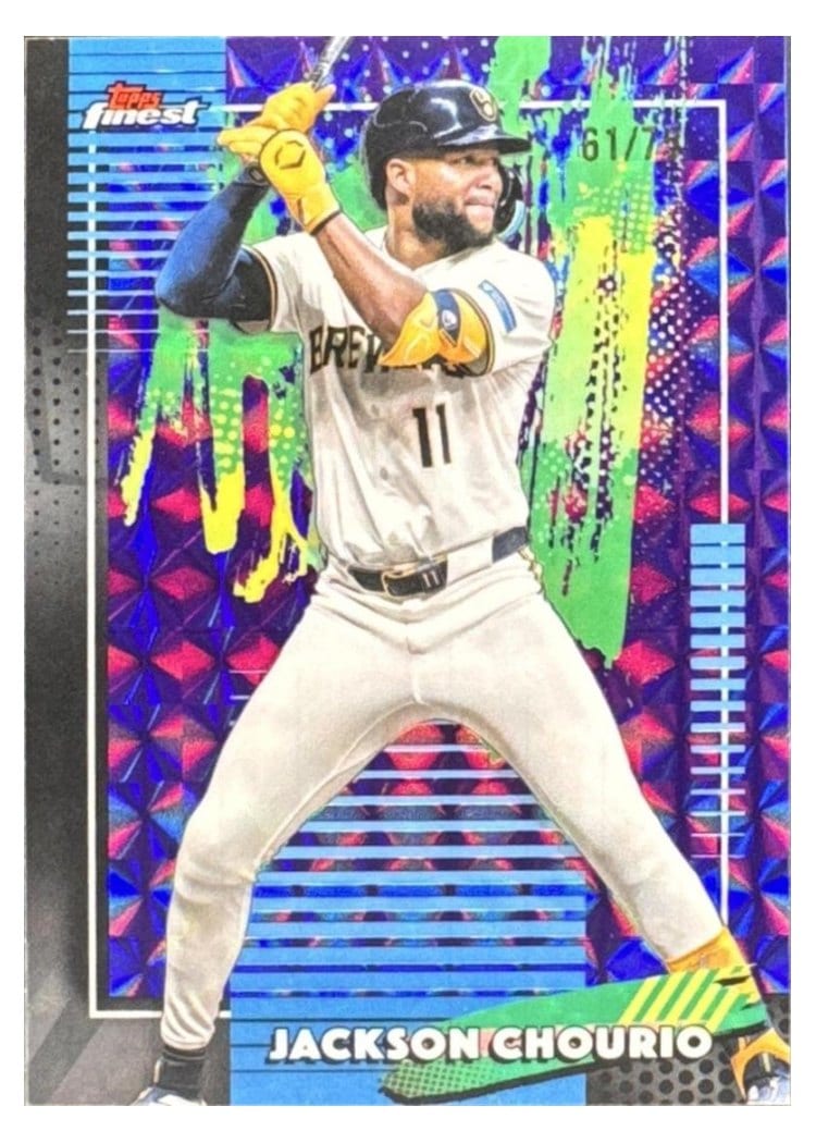 2026 Topps Finest Jackson Chourio #66 card