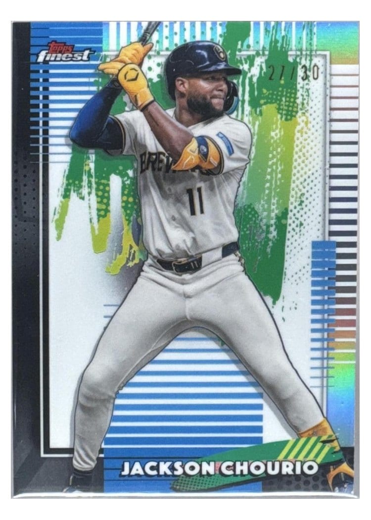 2026 Topps Finest Jackson Chourio #66 card