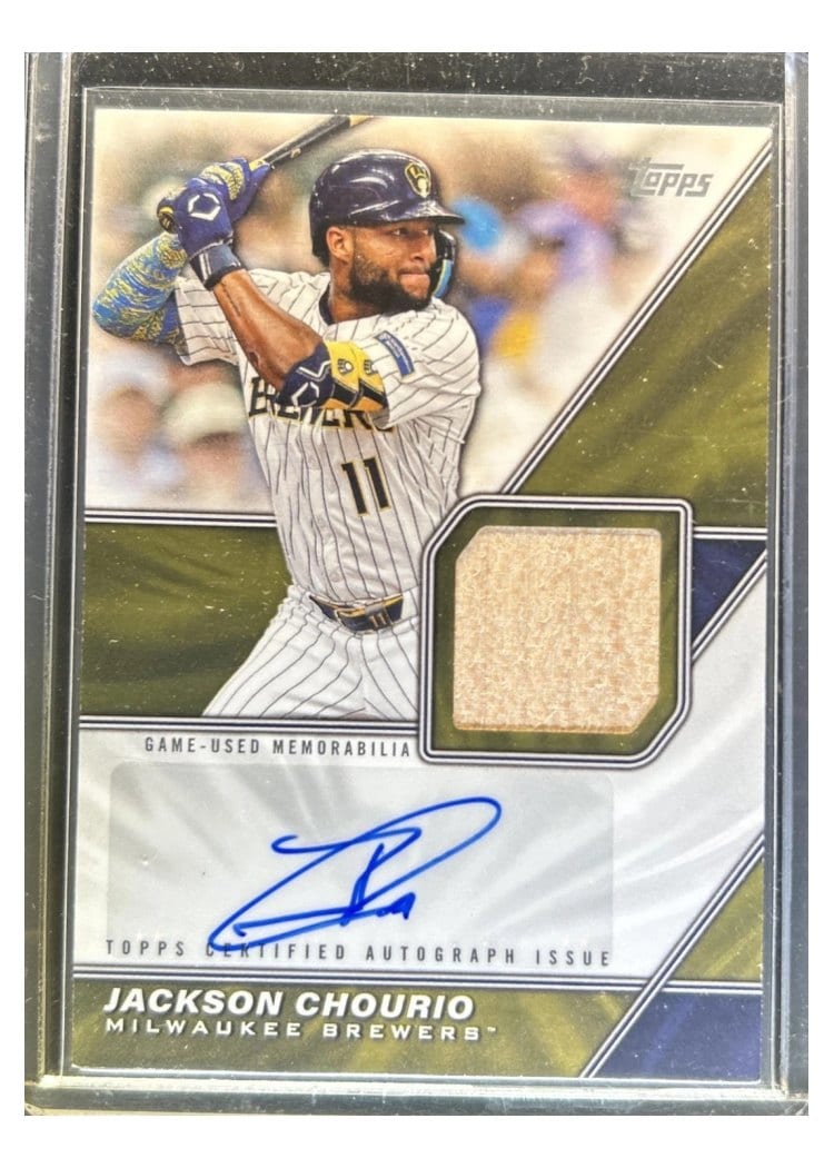2026 Topps Major League Material Autographs Jackson Chourio #MLMA-JCH card