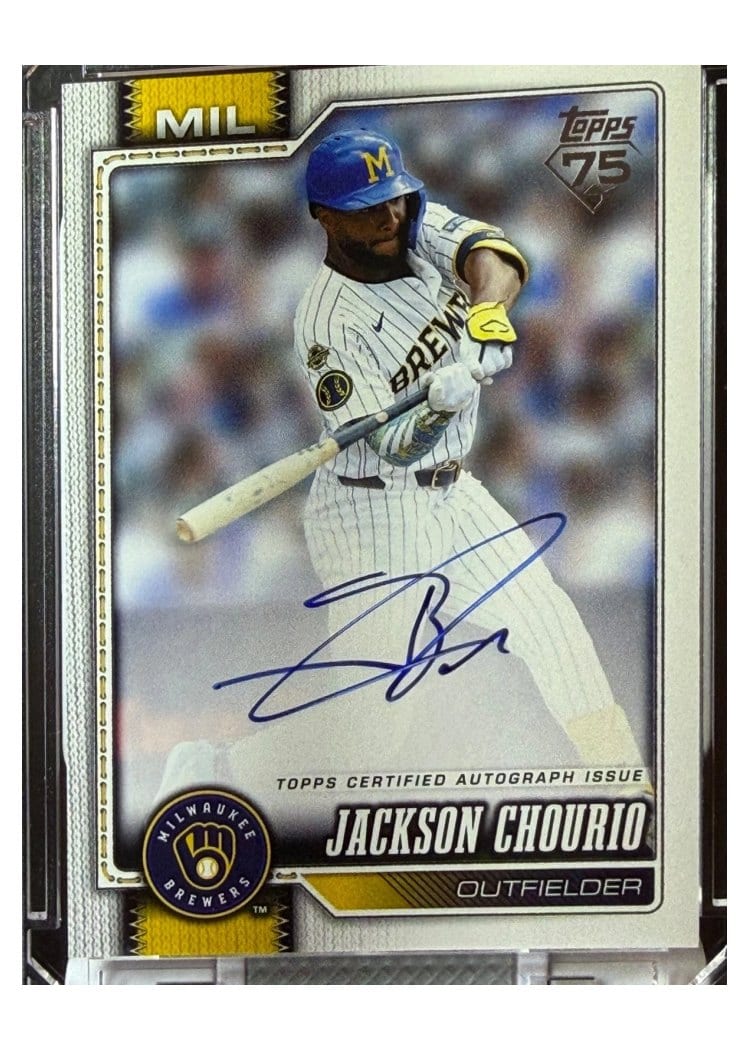 2026 Topps Real One Autographs Jackson Chourio #448 card