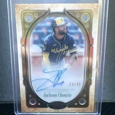 2026 Topps Tier One Clearly Perfect Autographs Jackson Chourio #CPA-JC card