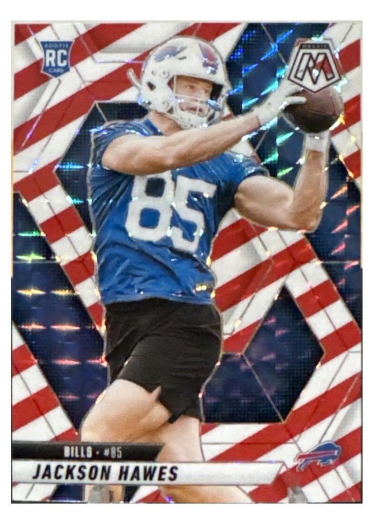 2025 Panini Mosaic Base Set Jackson Hawes White Sparkle #334 card