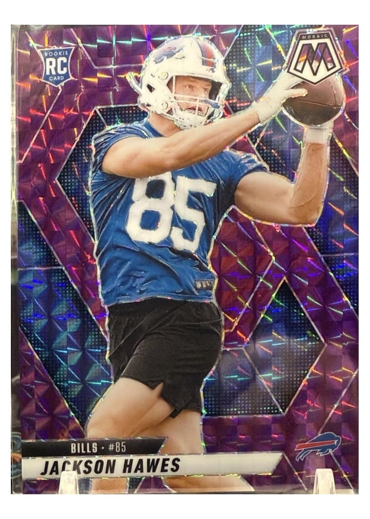 2025 Panini Mosaic Base Set Jackson Hawes Purple #334 card