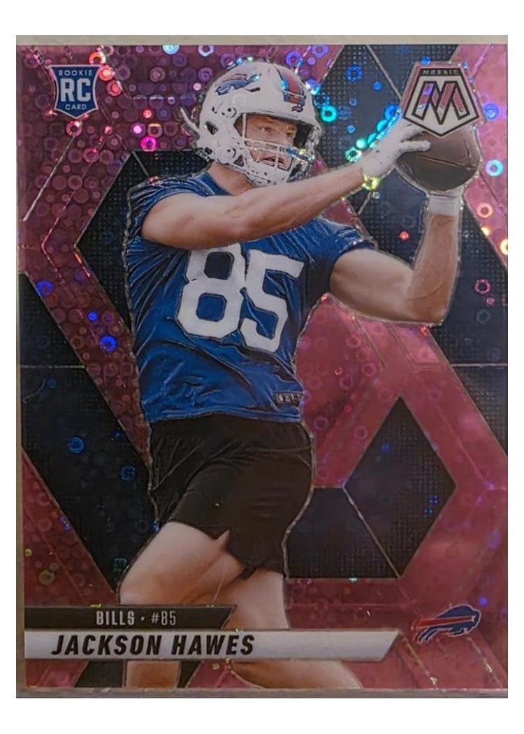 2025 Panini Mosaic Base Set Jackson Hawes No Huddle Pink #334 card