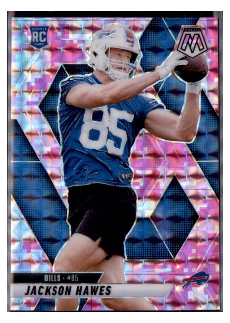 2025 Panini Mosaic Base Set Jackson Hawes Camo Pink #334 card