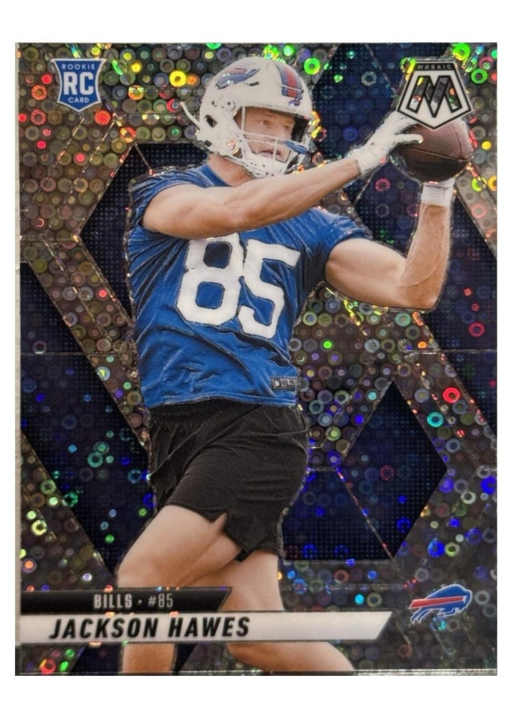 2025 Panini Mosaic Base Set Jackson Hawes No Huddle Silver #334 card
