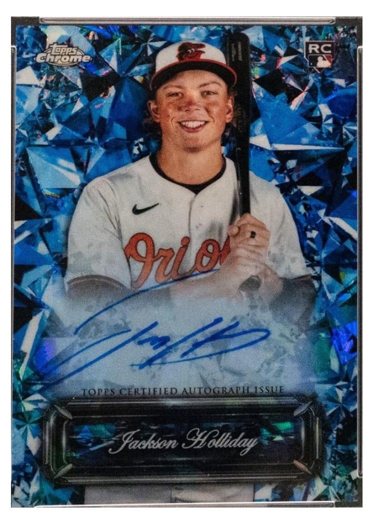 2024 Topps Chrome Update Sapphire Edition Selections Autographs Jackson Holliday #USSA-JH card