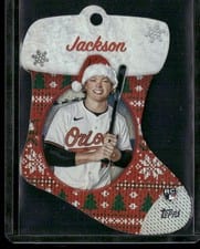 2024 Topps Holiday Stocking Die Cut Ornaments Jackson Holliday #SDC-3 card