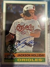 2025 Topps Heritage Real One Autographs Jackson Holliday #ROA-JHO card