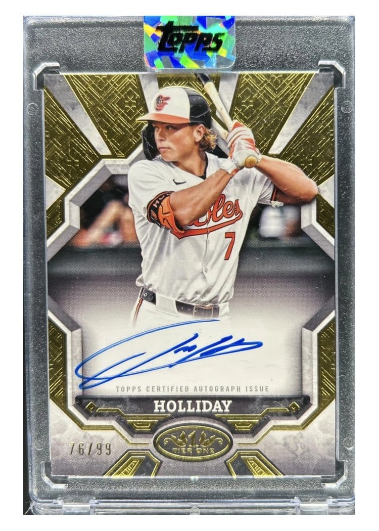 2025 Topps Tier One Break Out Autographs Jackson Holliday #BOA-JAH card