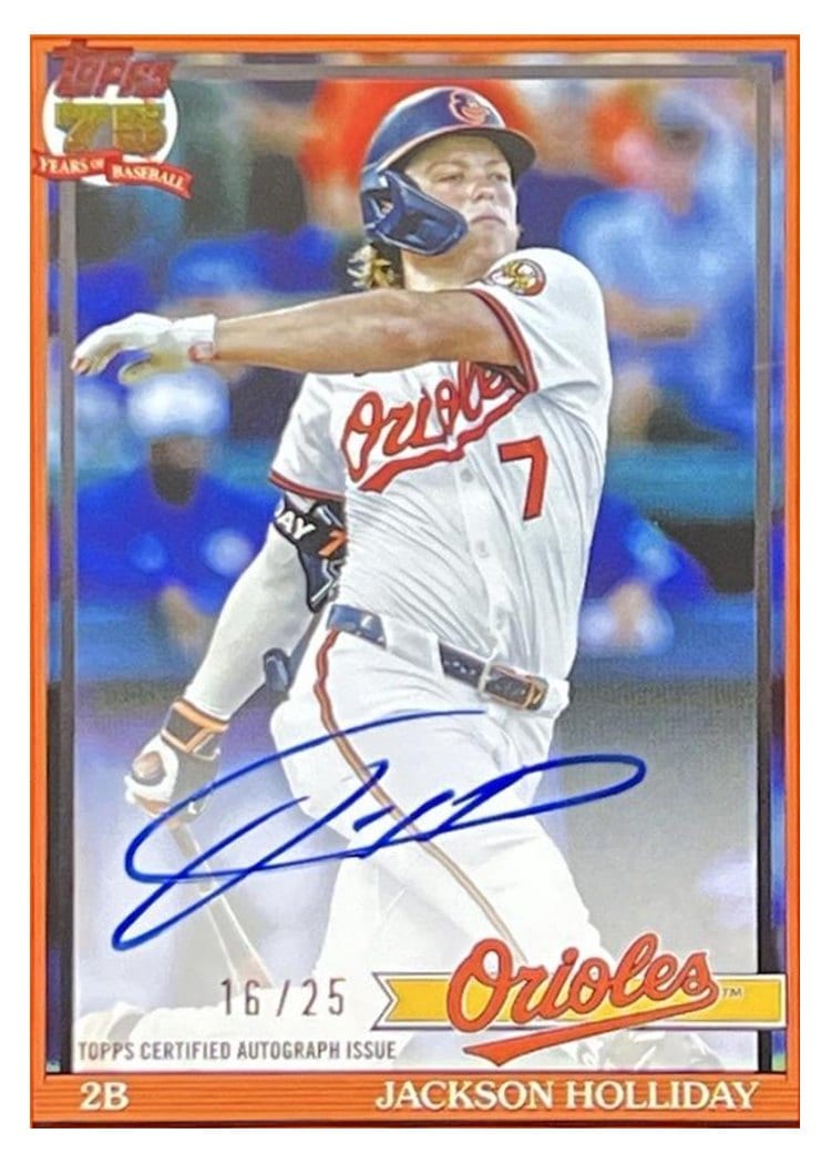 2026 Topps 1991 Topps Autographs Jackson Holliday #91A-JH card