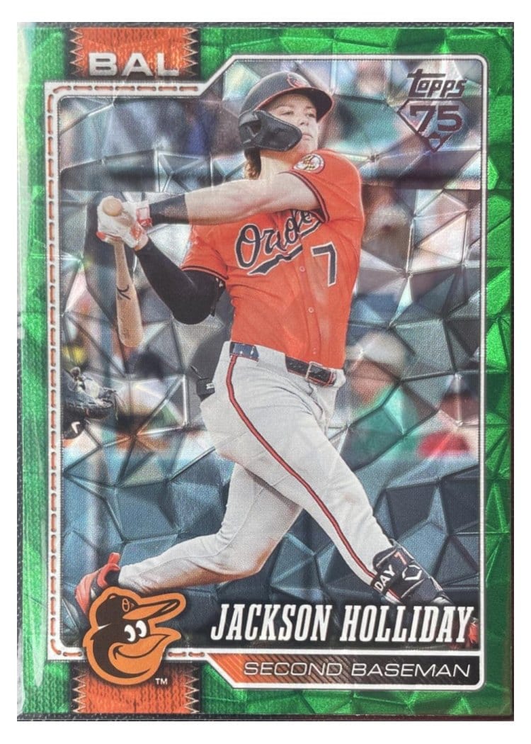 2026 Topps Jackson Holliday Green Diamante #92 card
