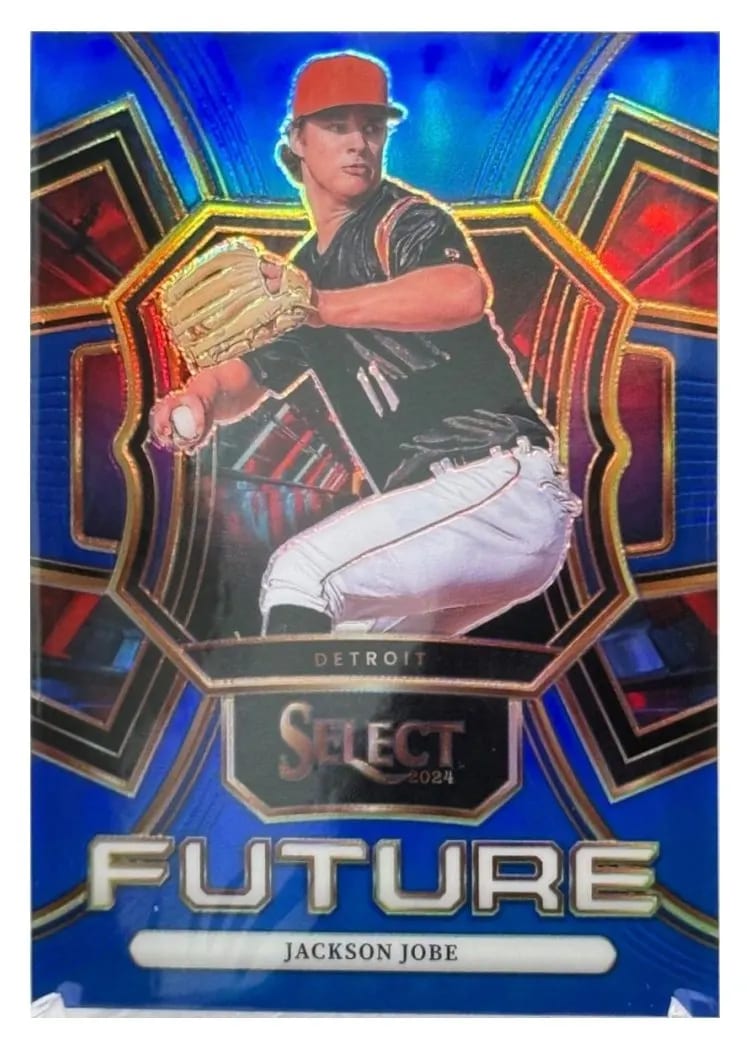 2024 Panini Select Select Future Jackson Jobe Blue Prizm #17 card
