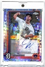 2025 Topps Chrome Logofractor Edition Rookie Autographs Jackson Jobe #RA-JJO card