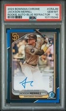 2024 Bowman Chrome Rookie Autographs Jackson Merrill #CRA-JM card