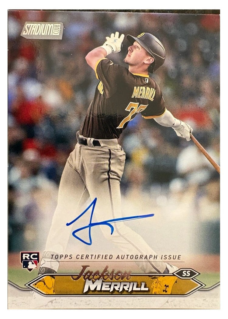2024 Stadium Club Autographs Jackson Merrill #SCBA-JME card