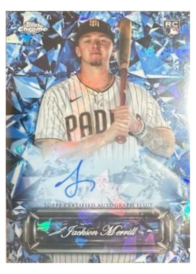2024 Topps Chrome Update Sapphire Edition Selections Autographs Jackson Merrill #USSA-JM card