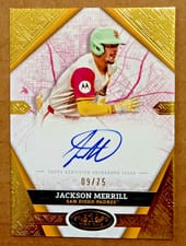 2025 Topps Tier One City Connect Signatures Jackson Merrill #CCS-JM
