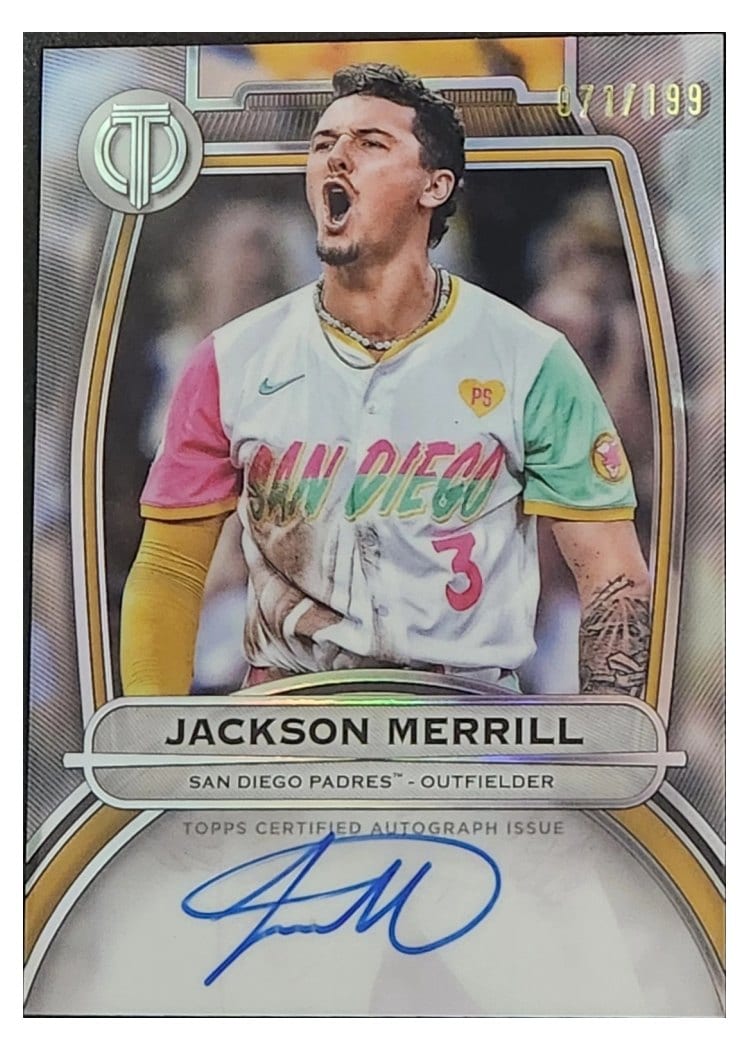 2025 Topps Tribute Autographs Jackson Merrill #TA-MER card