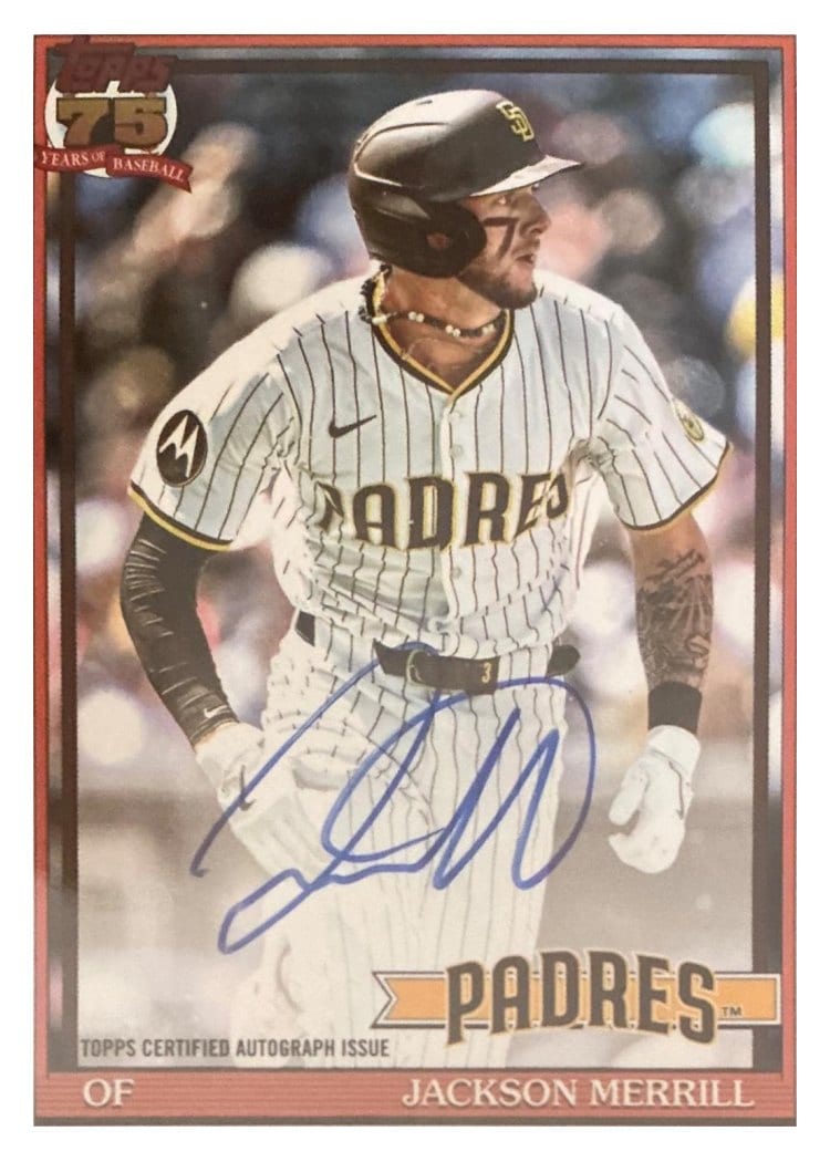 2026 Topps 1991 Topps Autographs Jackson Merrill #91A-JME card