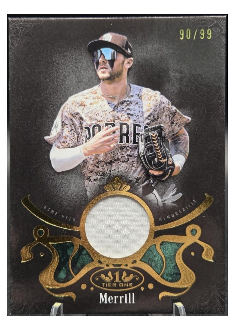 2026 Topps Tier One Shadow Relics Jackson Merrill #SR-JM card