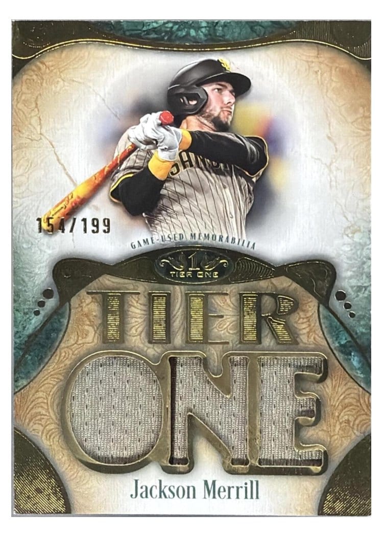 2026 Topps Tier One Tier One Relics Die-Cut Jackson Merrill #T1RD-JM