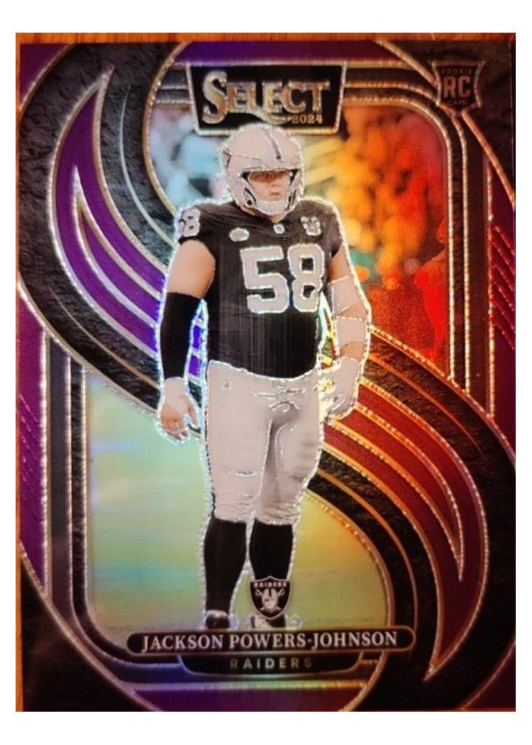 2024 Panini Select Base Set Jackson Powers-Johnson Purple Prizm #148 card