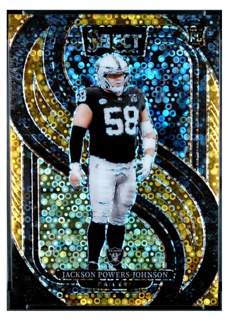 2024 Panini Select Base Set Jackson Powers-Johnson Gold Disco Prizm #148 card